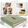 Premium Linen Glassine & Kraft Paper Scrapbook Photo Album