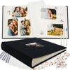 Premium Linen Glassine & Kraft Paper Scrapbook Photo Album