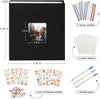 Premium Linen Glassine & Kraft Paper Scrapbook Photo Album