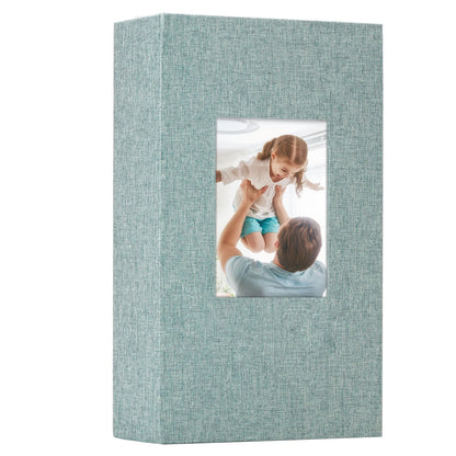 Classic Slip-in Photo Album - Linen Cover with Window