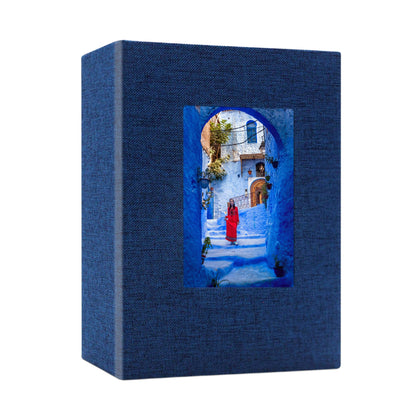 Classic Slip-in Photo Album - Linen Cover with Window