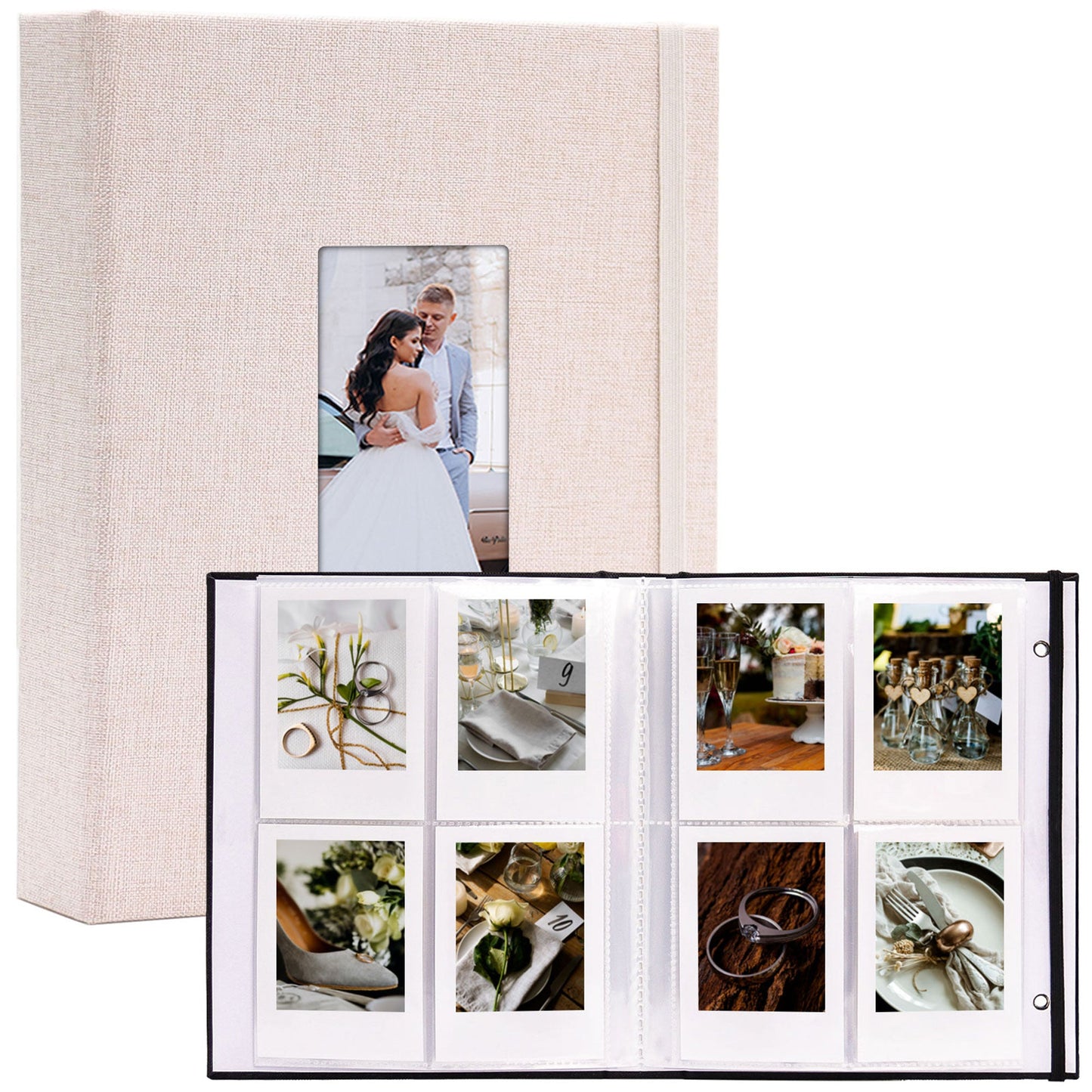 Mini Polaroid Fujifilm Instax Photo Album Book - Linen Cover