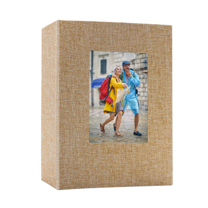 Classic Slip-in Photo Album - Linen Cover with Window