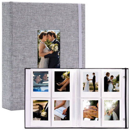 Mini Polaroid Fujifilm Instax Photo Album Book - Linen Cover