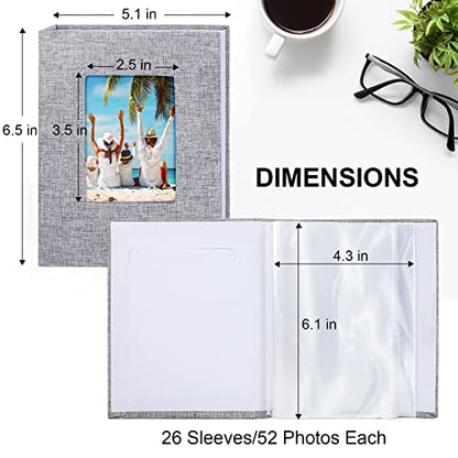 26-Page 4x6 Small Photo Album, 2 Pack