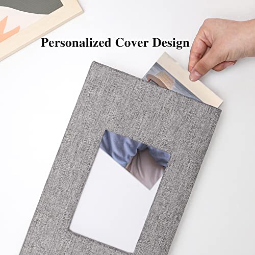 Classic Slip-in Photo Album - Linen Cover with Window