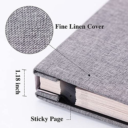 Classic Large Self Adhesive Linen Photo Album Scrapbook Album