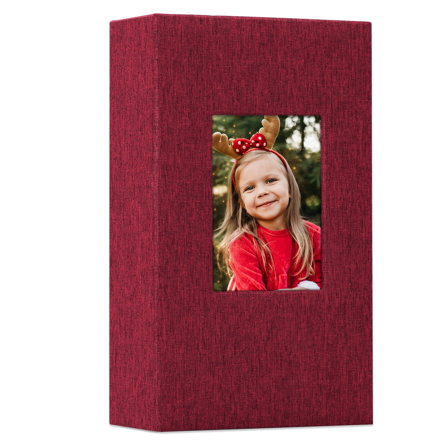 Classic Slip-in Photo Album - Linen Cover with Window