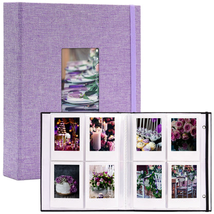 Mini Polaroid Fujifilm Instax Photo Album Book - Linen Cover