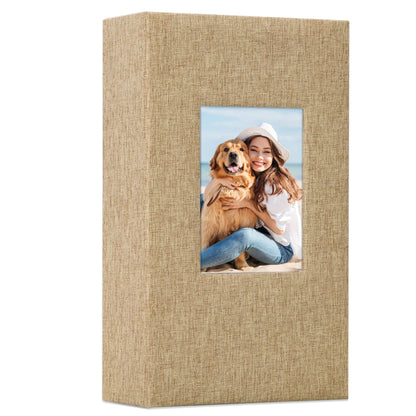 Classic Slip-in Photo Album - Linen Cover with Window