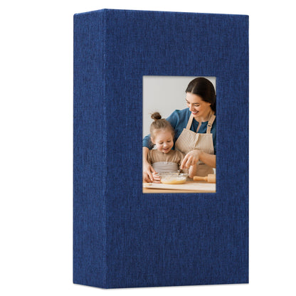 Classic Slip-in Photo Album - Linen Cover with Window