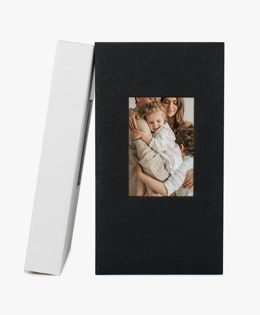 Classic Slip-in Photo Album - Linen Cover with Window