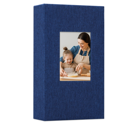 Classic Slip-in Photo Album - Linen Cover with Window