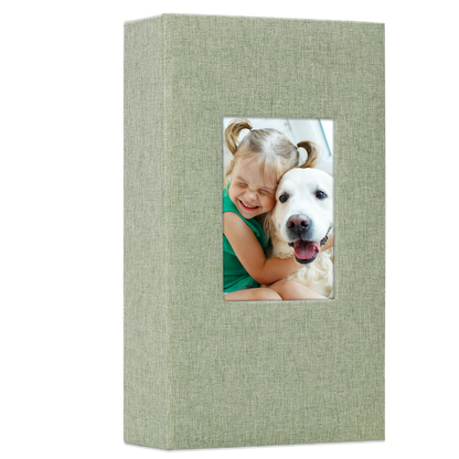 Classic Slip-in Photo Album - Linen Cover with Window