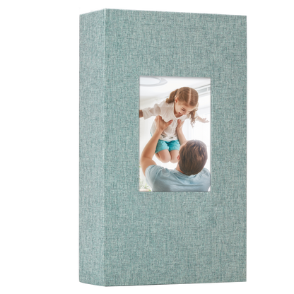 Classic Slip-in Photo Album - Linen Cover with Window