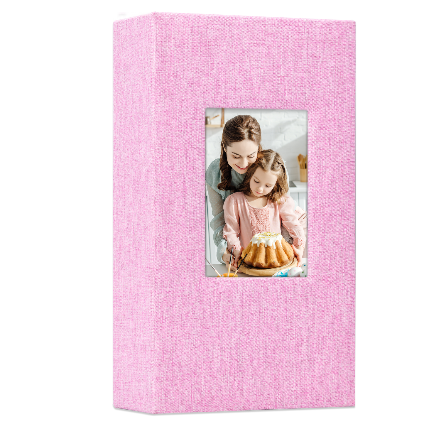 Classic Slip-in Photo Album - Linen Cover with Window