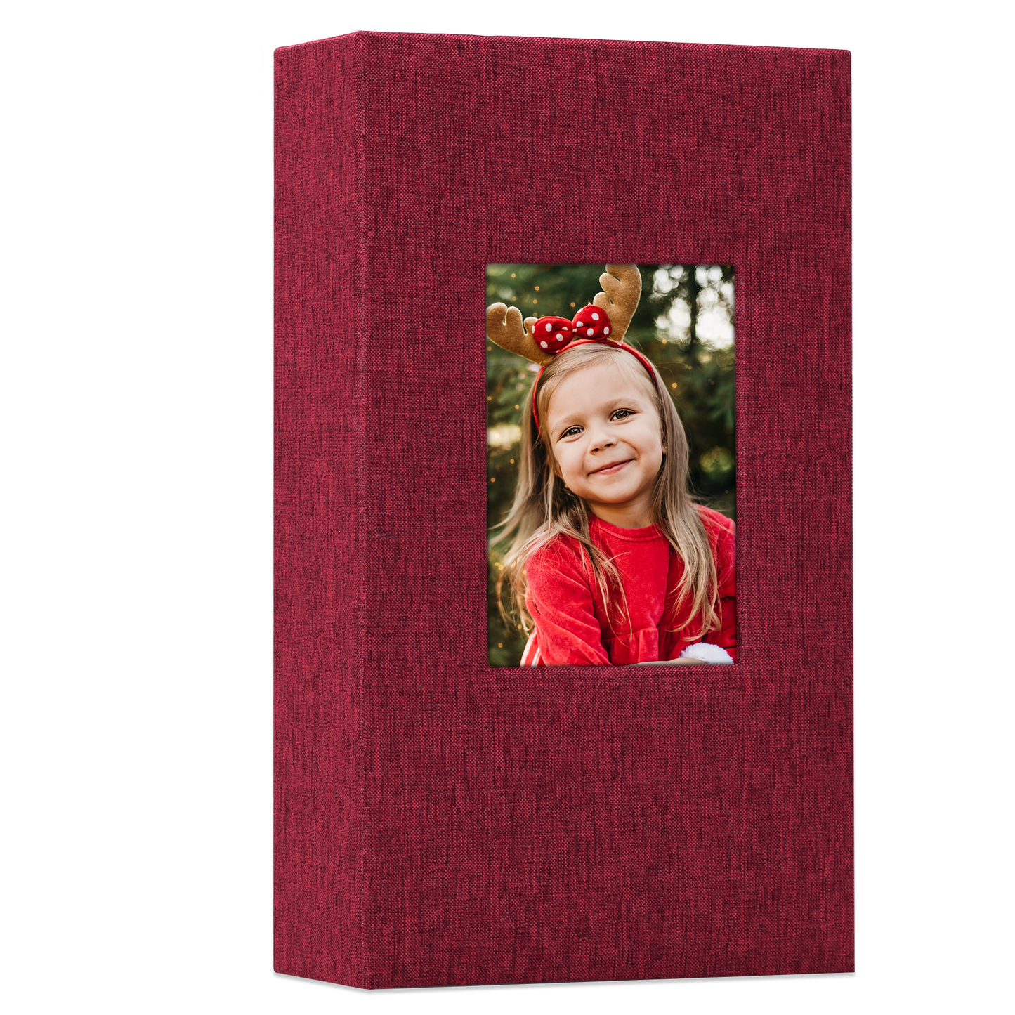 Classic Slip-in Photo Album - Linen Cover with Window