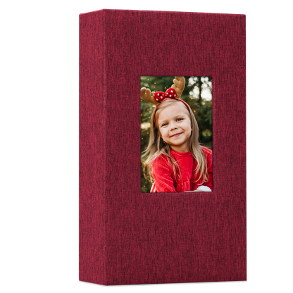 Classic Slip-in Photo Album - Linen Cover with Window