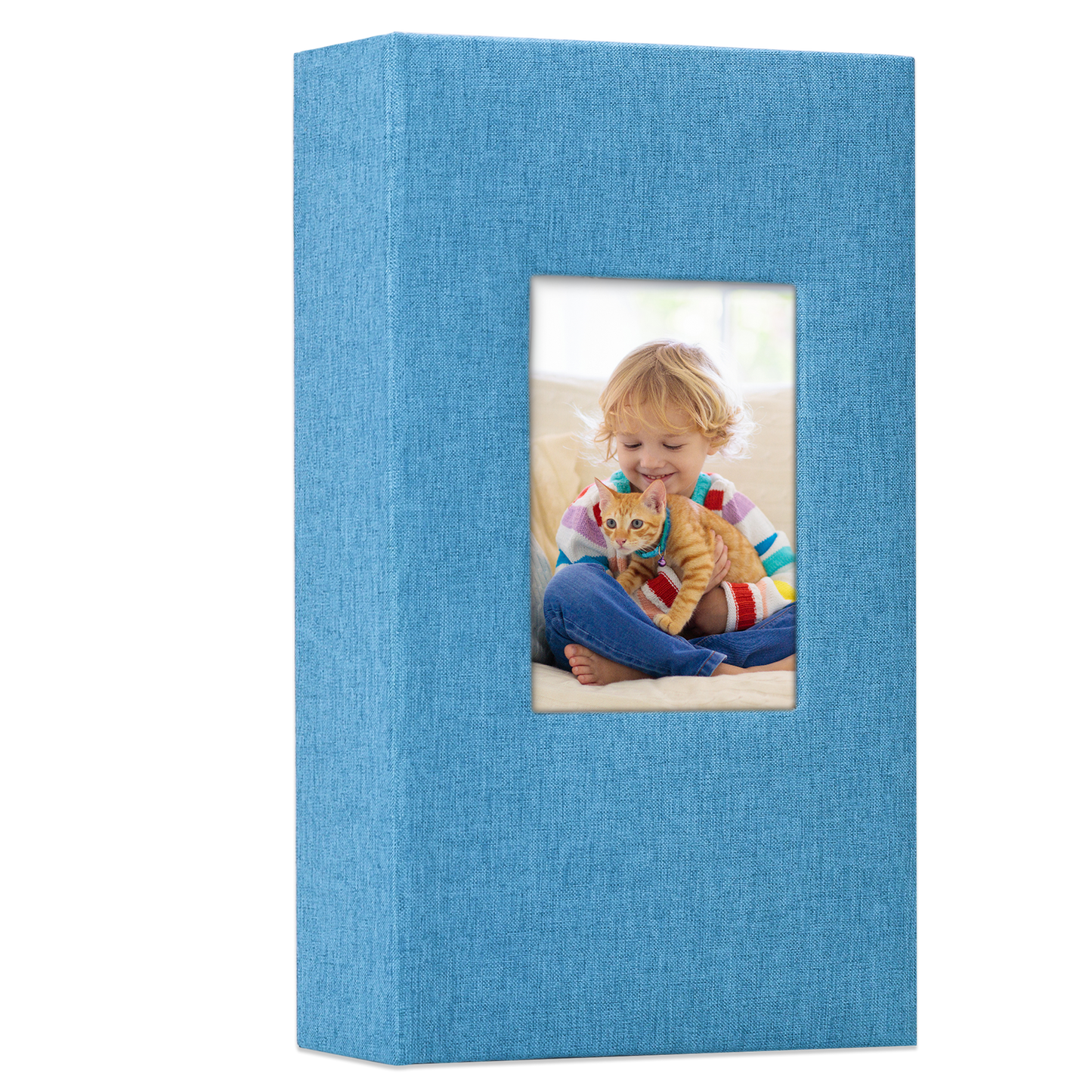 Classic Slip-in Photo Album - Linen Cover with Window