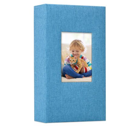 Classic Slip-in Photo Album - Linen Cover with Window